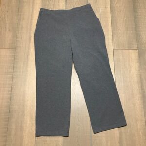 L.L. Bean Pants Womens Size PXL Gray Perfect Fit Straight Leg Elastic Pull On